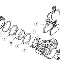 Formula R1 Bremszangen Nehmerkolbenkit Mod 2012-16