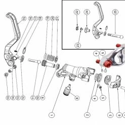 Formula R1 The One Bremshebel Schelle Silber Ohne Schrauben Mod 2010-11 - Restbestand