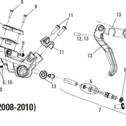 Avid Code Bremshebel Mit Lagern Aluminium Schwarz Modell 2008-10