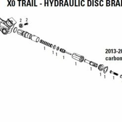 Avid X0 Trail Hebel-Innenteile Modell 2013-14 -Kassetten Verkäufe 28492 1