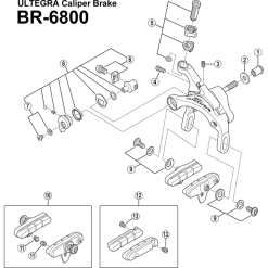 Shimano Ultegra BR-6800 Bremsen Ersatzteil | Innensechskantmutter 27 Mm -Kassetten Verkäufe 42980 1