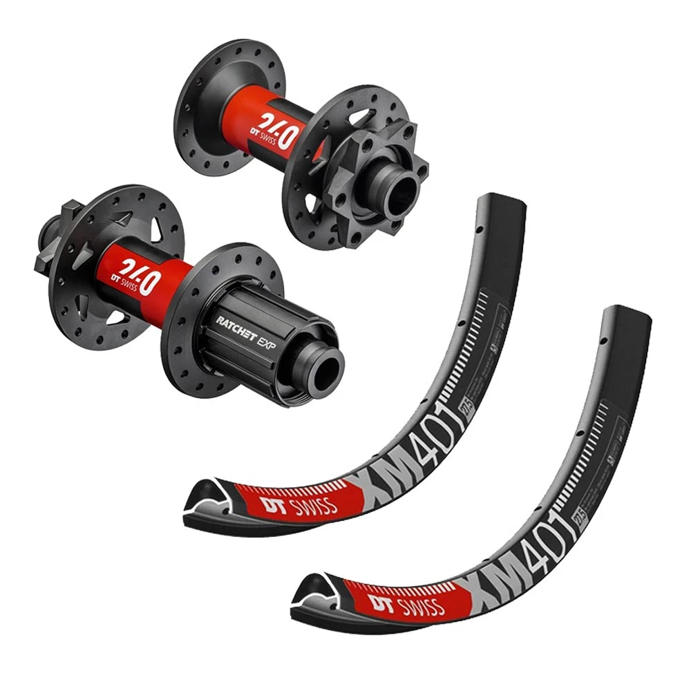 27,5 Zoll MTB Laufradsatz DT Swiss 240 EXP Classic Nabe Disc 6 Loch - DT Swiss XM 401 Felgen