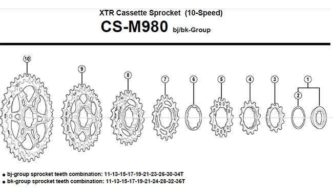Shimano Verschlussring Fuer XTR CS-M980 Kassette 10 Fach 4 Shimano Verschlussring Fuer XTR CS-M980 Kassette 10 Fach – Bild 2