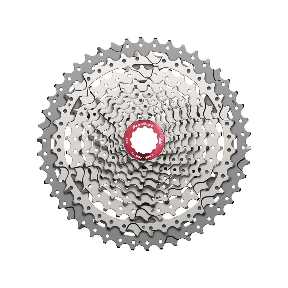 SunRace CSMX3 TAY Kassette HG 10-fach Abstufung 11-42 Zaehne Metallic 3 SunRace CSMX3 TAY Kassette HG 10-fach Abstufung 11-42 Zaehne Metallic