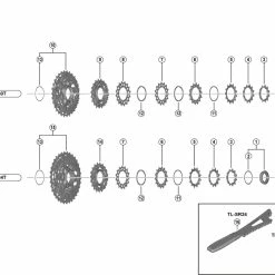 Shimano Dura-Ace CS-R9200 / Ultegra CS-R8100 Kassette Ersatzteil | Distanzring A Fuer Ritzel 14 Zaehne -Kassetten Verkäufe 56537 1