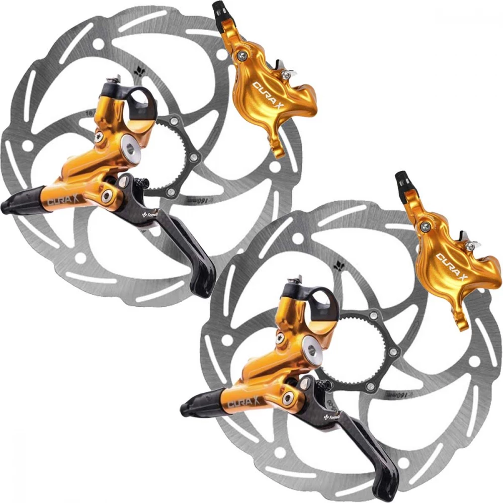 Disc Set Formula Cura X Scheibenbremsen Gold + Monolitic Scheiben Centerlock